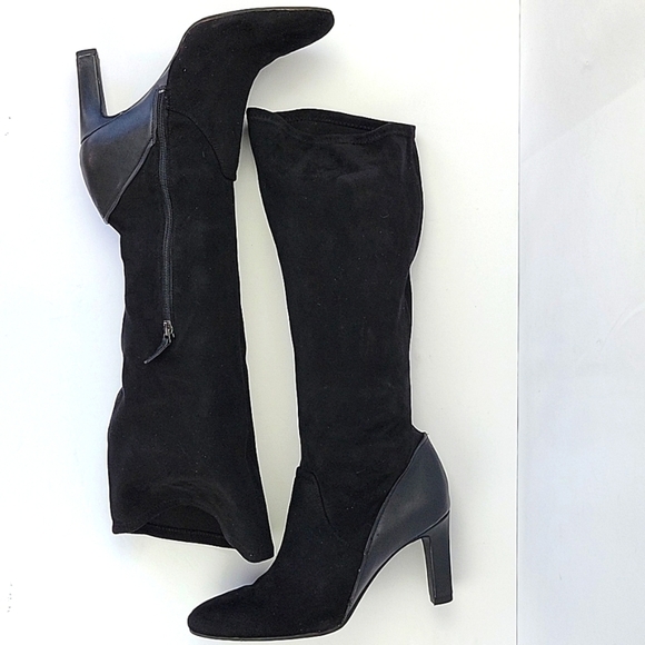 Franco Sarto Stampeed Over Knee Boots Black Size 9.5 - Picture 5 of 16